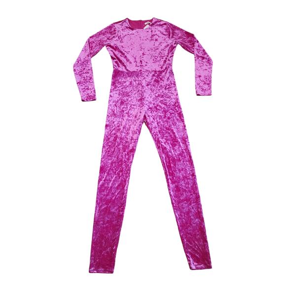 Pink Velvet Jumpsuit - Picture 13 of 13